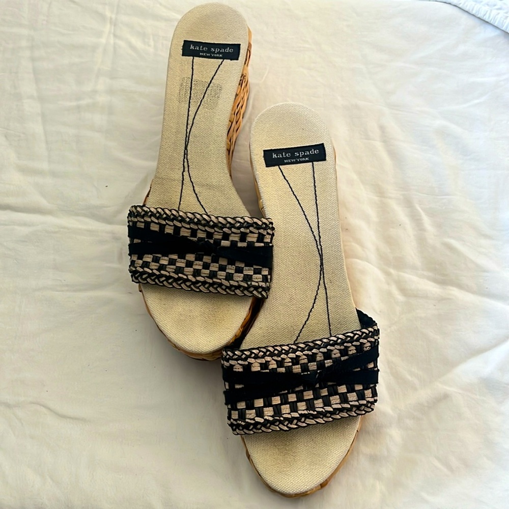 Kate Spade Black and White Women’s Sandals, size 8